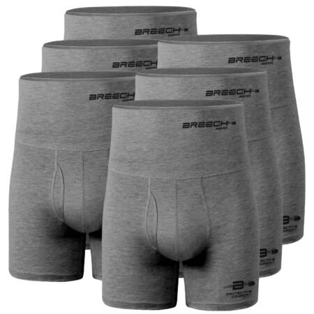 Breech Gear mid-waisted boxer briefs 6" | Destroyer Grey | Conceal Carry Underwear