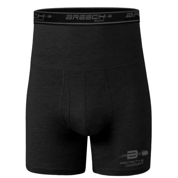 Breech Gear mid-waisted boxer briefs EXP Series 6" | Stealth Black | Conceal Carry Underwear