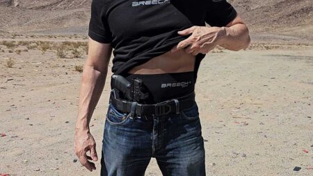 Breech Gear Mid-Rise series PRO concealed carry boxer briefs protects your skin from your IWB holster and firearm grip.