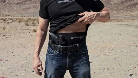 Breech Gear Mid-Rise series PRO concealed carry boxer briefs protects your skin from your IWB holster and firearm grip.