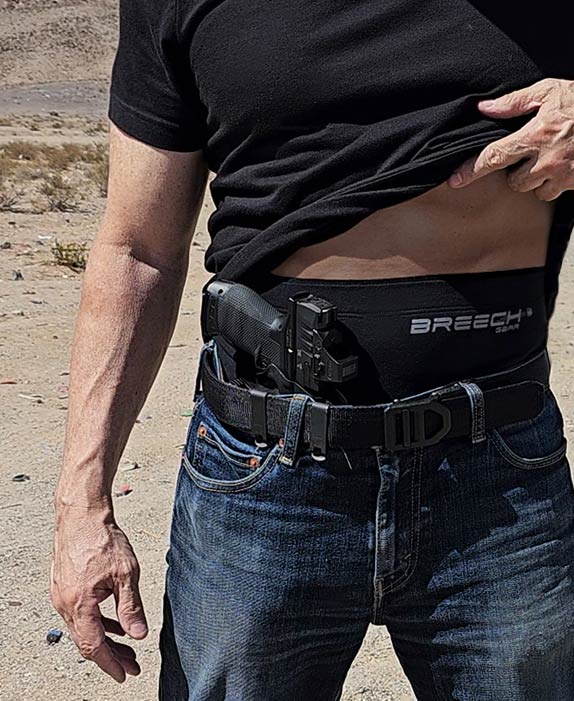 Testing how well Breech Gear's mid-waisted boxer briefs protect against grip rash in the hot desert. 
